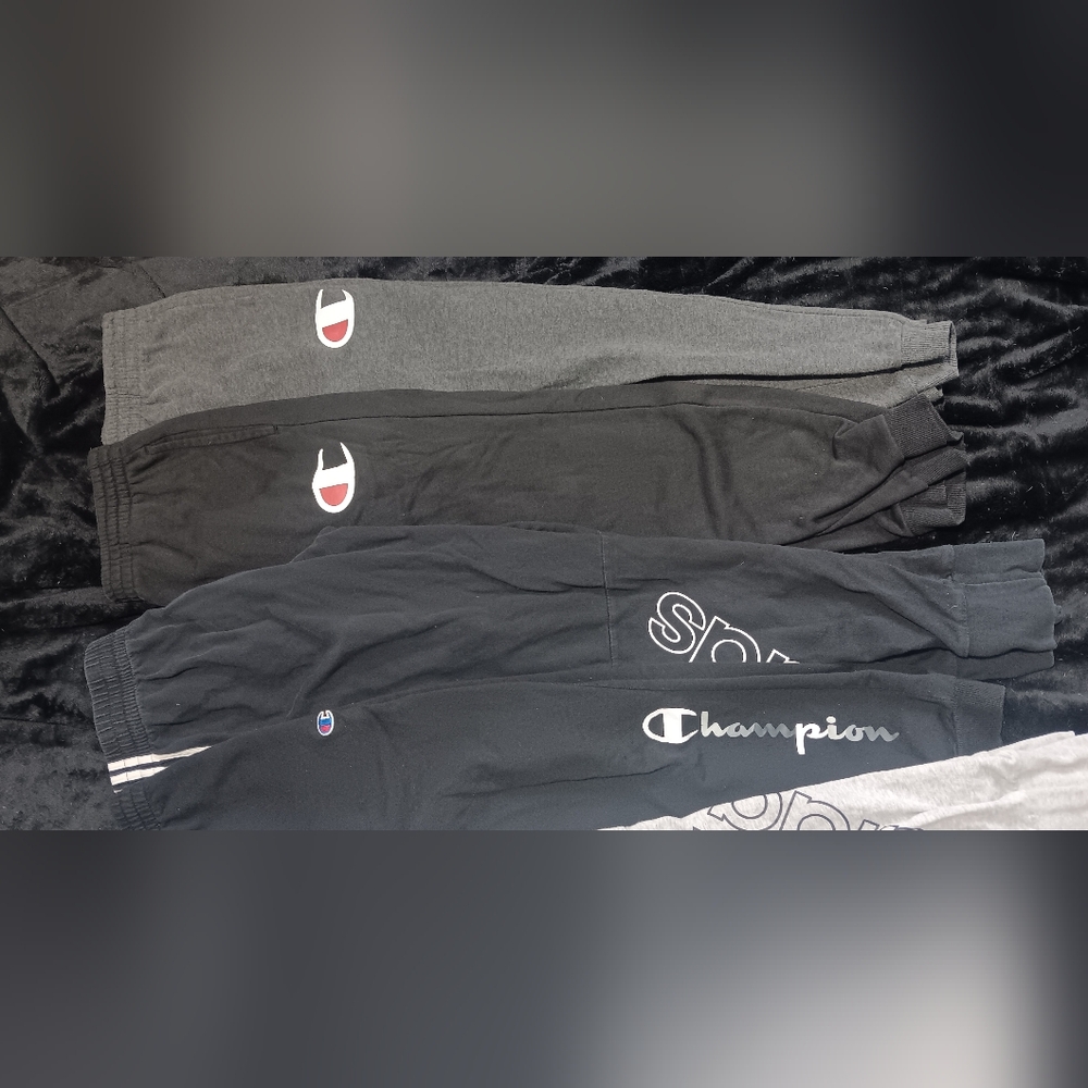 Champion & Adidas Kids' Jogger Pants - Black, Grey - Picture 2 of 3